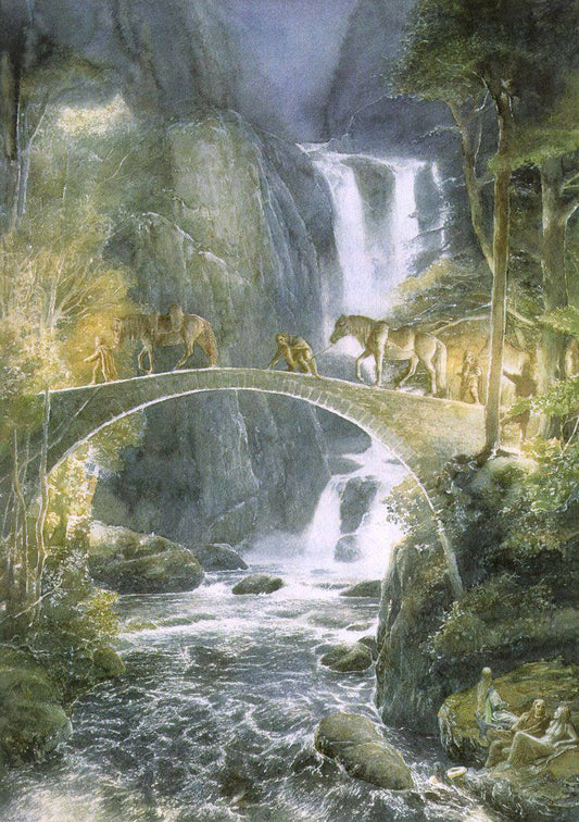 Alan Lee painting for J.R.R Tolkien, The Lord of The Rings