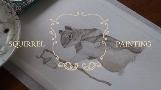 Painting a fantastical Squirrel in Watercolour