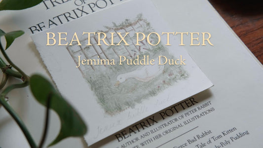 Cute Watercolor Beatrix Potter illustration Jemima Puddle Duck