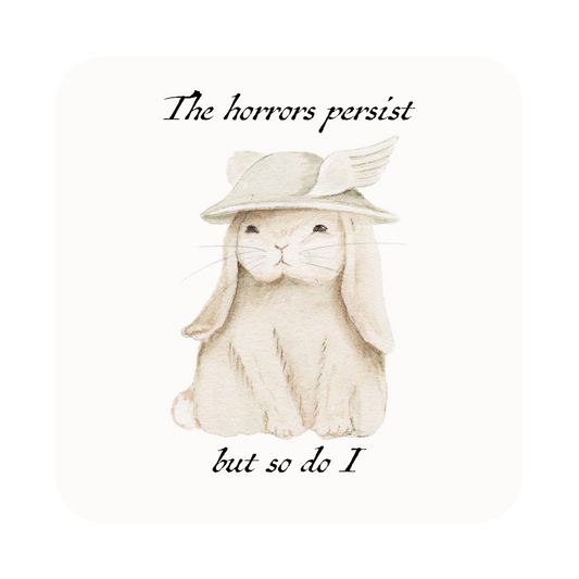 Hermes bunny Horrors persist Sticker